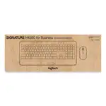 Signature MK650 Wireless Keyboard and Mouse Combo for Business, 2.4 GHz Frequency/32 ft Wireless Range, Off White