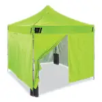 Shax 6053 Enclosed Pop-Up Tent Kit, Single Skin, 10 ft x 10 ft, Polyester/Steel, Lime, Ships in 1-3 Business Days
