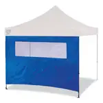 Shax 6092 Pop-Up Tent Sidewall with Mesh Window, Single Skin, 10 ft x 10 ft, Polyester, Blue, Ships in 1-3 Business Days