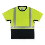 GloWear 8283BK Class 2 Lightweight Performance Hi-Vis T-Shirt, Polyester, X-Large, Lime, Ships in 1-3 Business Days
