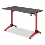 Ultimate Computer Gaming Desk, 47.2" x 23.6" x 29.5", Black/Red, Ships in 1-3 Business Days
