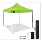 Shax 6000 Heavy-Duty Pop-Up Tent, Single Skin, 10 ft x 10 ft, Polyester/Steel, Lime, Ships in 1-3 Business Days