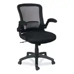Alera EB-E Series Swivel/Tilt Mid-Back Mesh Chair, Supports Up to 275 lb, 18.11" to 22.04" Seat Height, Black