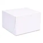 Bakery Boxes, Standard, 8 x 8 x 5, White, Paper, 100/Carton