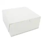 Bakery Boxes, Standard, 7 x 7 x 3, White, Paper, 250/Carton