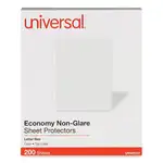 Top-Load Poly Sheet Protectors, Nonglare, Economy, Letter, 200/Box
