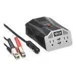 PowerVerter Ultra-Compact Car Inverter, 400 W, Two AC Outlets/Two USB Ports, 3.1 A