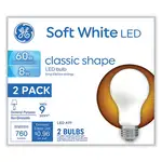 Classic LED Non-Dim A19 Light Bulb, 8 W, Soft White, 2/Pack