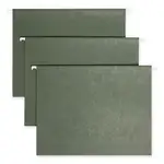 Hanging Folders, Letter Size, 1/5-Cut Tabs, Standard Green, 25/Box