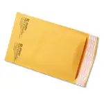 Jiffylite Self-Seal Bubble Mailer, #00, Barrier Bubble Air Cell Cushion, Self-Adhesive Closure, 5 x 10, Brown Kraft, 250/CT