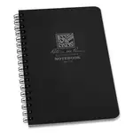 All-Weather Wire-O Notebook, Universal: Narrow Rule and Quadrille Rule, Black Cover, (32) 7 x 4.63 Sheets