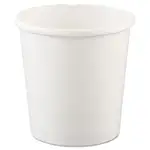 Flexstyle Double Poly Paper Containers, 16 oz, White, Paper, 25/Pack, 20 Packs/Carton