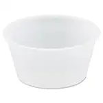 Polystyrene Portion Cups, 2 oz, Translucent, 250/Bag, 10 Bags/Carton