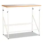 Standing Height Desk, 48" x 24" x 38" to 50", Beech, Ships in 1-3 Business Days