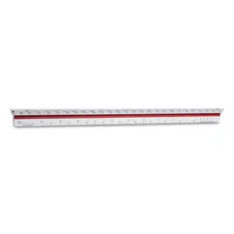 Triangular Scale, Plastic, 12" Long, Architectural, Color-Coded