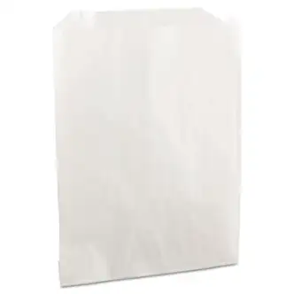 Grease-Resistant Single-Serve Bags, 6" x 7.25", White, 2,000/Carton