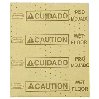 Over-the-Spill Pad, Caution Wet Floor, 16 oz, 16.5 x 20, 22 Sheets/Pad