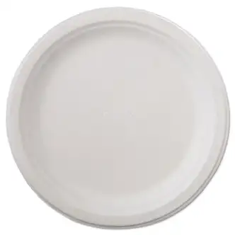 Classic Paper Dinnerware, Plate, 9.75" dia, White, 125/Pack, 4 Packs/Carton