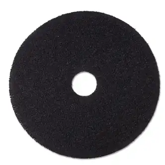 Low-Speed Stripper Floor Pad 7200, 16" Diameter, Black, 5/Carton