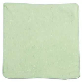 Microfiber Cleaning Cloths, 12 x 12, Green, 24/Pack