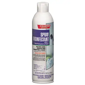 Champion Sprayon Spray Disinfectant, 16.5 oz Aerosol Spray, 12/Carton