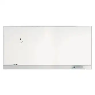 Polarity Magnetic Dry Erase White Board, 96 x 46, White Surface, Silver Aluminum Frame