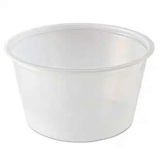 Portion Cups, 4 oz, Clear, 125/Sleeve, 20 Sleeves/Carton