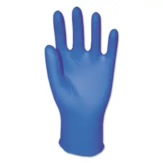 Disposable Powder-Free Nitrile Gloves, Large, Blue, 5 mil, 100/Box, 10 Boxes/Carton