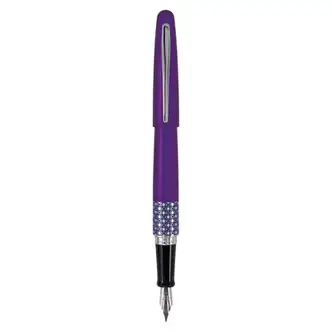 MR Retro Pop Collection Fountain Pen, Fine 0.7 mm, Black Ink, Purple
