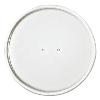 Paper Lids for Food Containers, For 16 oz Containers, Vented, 3.9" Diameter x 0.9"h, White, 25/Bag, 20 Bags/Carton