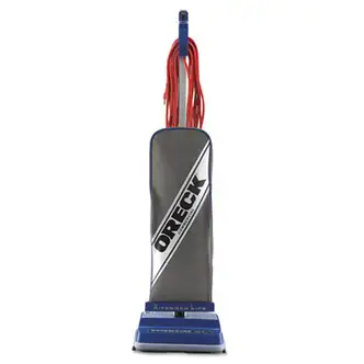 XL Upright Vacuum, 12" Cleaning Path, Gray/Blue