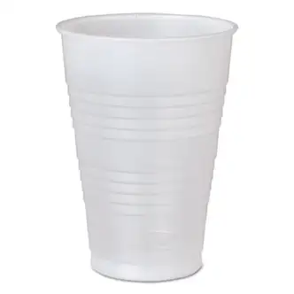 High-Impact Polystyrene Cold Cups, 16 oz, Translucent, 50/Pack