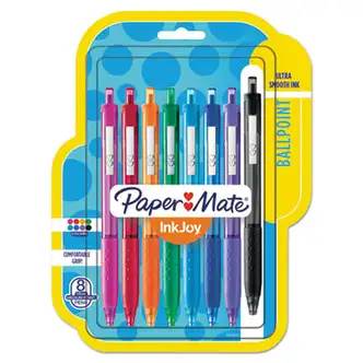 InkJoy 300 RT Ballpoint Pen Retractable, Medium 1 mm, Assorted Ink and Barrel Colors, 8/Pack