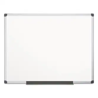Porcelain Value Dry Erase Board, 48 x 72, White Surface, Silver Aluminum Frame