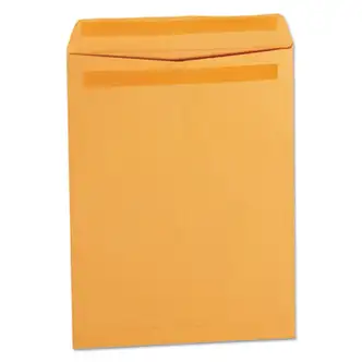 Self-Stick Open End Catalog Envelope, #12 1/2, Square Flap, Self-Adhesive Closure, 9.5 x 12.5, Brown Kraft, 250/Box