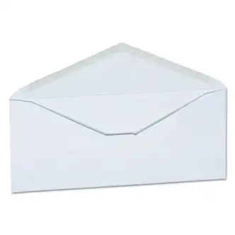 Open-Side Business Envelope, #10, Monarch Flap, Gummed Closure, 4.13 x 9.5, White, 250/Carton