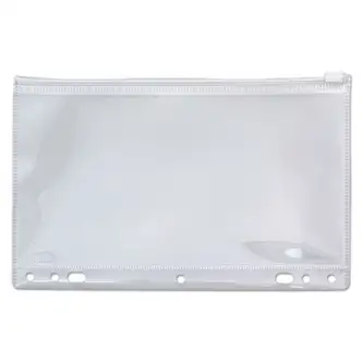 Zip-All Ring Binder Pocket, 6 x 9.5, Clear