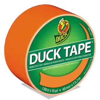 Colored Duct Tape, 3" Core, 1.88" x 15 yds, Neon Orange