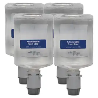 Pacific Blue Ultra Foam Soap Manual Dispenser Refill, Antimicrobial, Unscented, 1,200 mL, 4/Carton