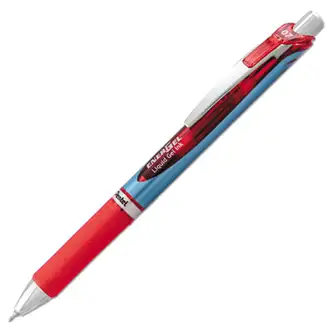 EnerGel RTX Gel Pen, Retractable, Medium 0.7 mm Needle Tip, Red Ink, Red/Blue Barrel