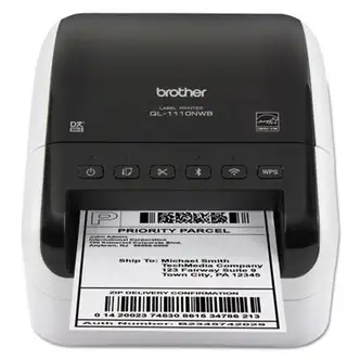 QL-1110NWB Wide Format Professional Label Printer, 69 Labels/min Print Speed, 6.7 x 8.7 x 5.9
