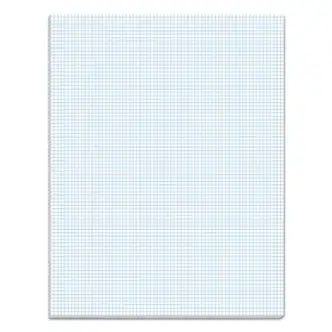 Quadrille Pads, Quadrille Rule (8 sq/in), 50 White 8.5 x 11 Sheets