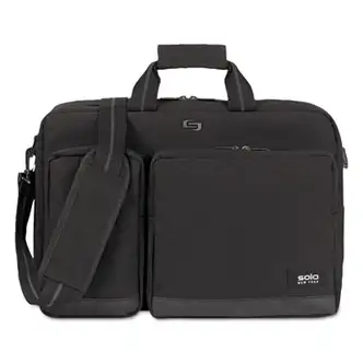 Urban Hybrid Briefcase, Fits Devices Up to 15.6", Polyester, 5 x 17.25 x 17.24, Black