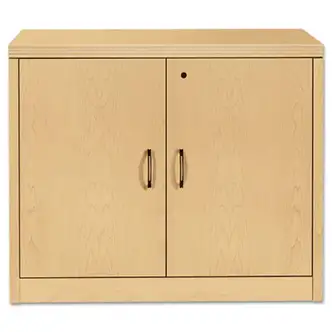 Valido Series Storage Cabinet w/Doors, 36w x 20d x 29.5h, Natural Maple