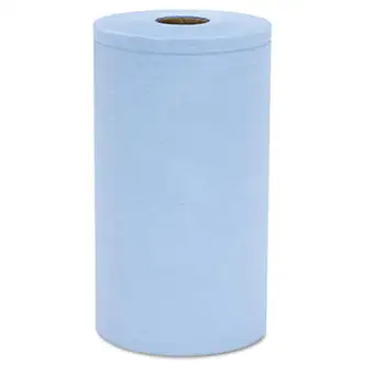 Prism Scrim Reinforced Wipers, 4-Ply, 9.75" x 275 ft, Unscented, Blue, 6 Rolls/Carton