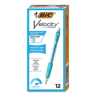 Velocity Original Mechanical Pencil, 0.9 mm, HB (#2), Black Lead, Turquoise Barrel, Dozen