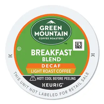Breakfast Blend Decaf Coffee K-Cups, 24/Box