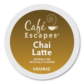 Cafe Escapes Chai Latte K-Cups, 24/Box