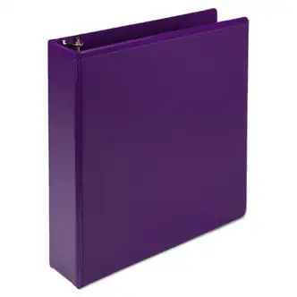 Earth’s Choice Plant-Based Durable Fashion View Binder, 3 Rings, 2" Capacity, 11 x 8.5, Purple, 2/Pack