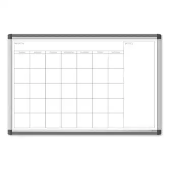 PINIT Magnetic Dry Erase Undated One Month Calendar, 35 x 23, White
